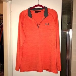 NWOT Under Armour Loose Fit Heatgear Orange Large